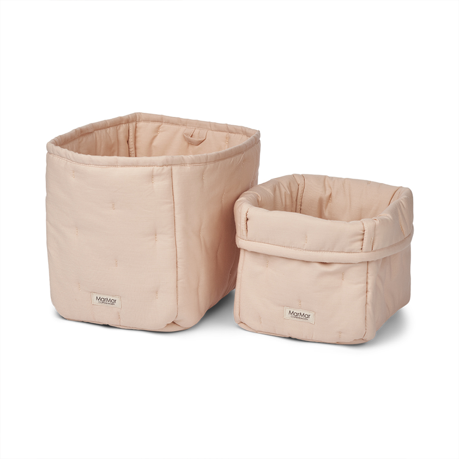 [ϰ]Nursery Storage Bags, Cotton Percale Home - Beige Rose ٿ뵵