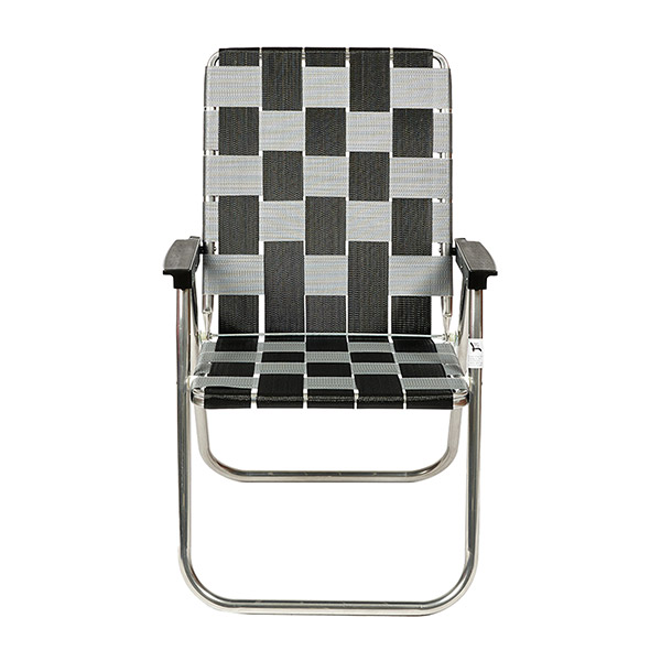 [론체어]Black & Silver Classic Chair with Black Arms_론체어 클래식-DUK2334