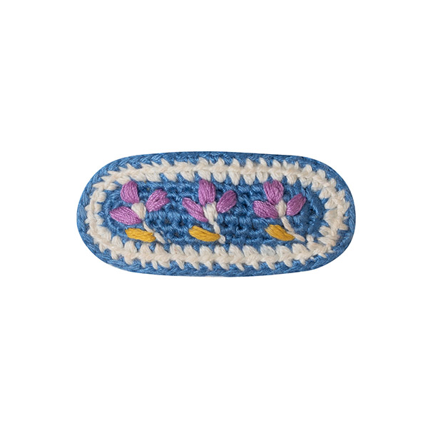 23SS[Űڰ]CROCHET EMBROIDERED HAIR CLIP - 2pc_Ŭ-KI23KSHAC0025BLE