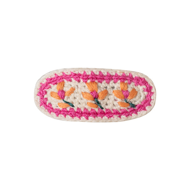 23SS[Űڰ]CROCHET EMBROIDERED HAIR CLIP - 2pc_Ŭ-KI23KSHAC0026NFU