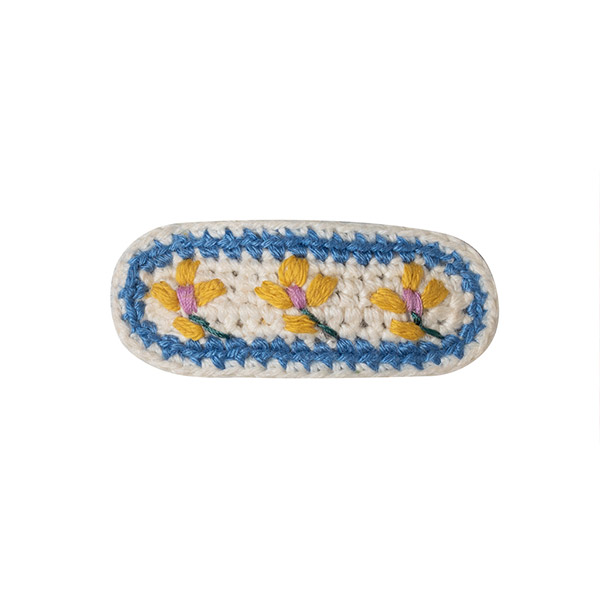 23SS[Űڰ]CROCHET EMBROIDERED HAIR CLIP - 2pc_Ŭ-KI23KSHAC0027NIB