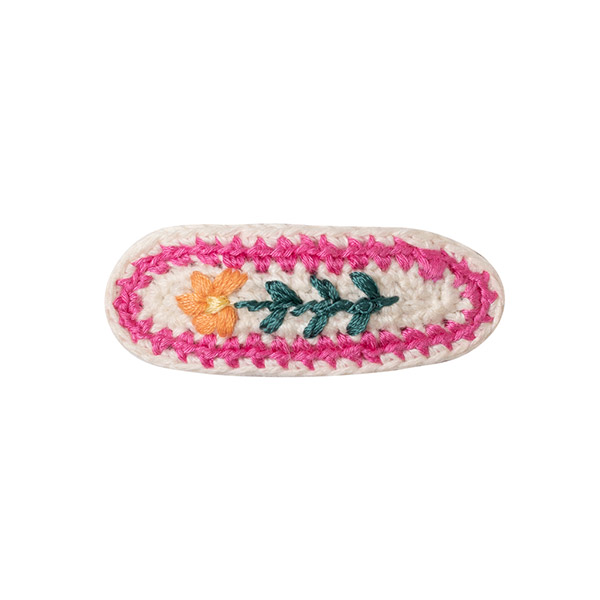23SS[Űڰ]CROCHET EMBROIDERED HAIR CLIP - 2pc _Ŭ-KI23KSHAC0030NAT