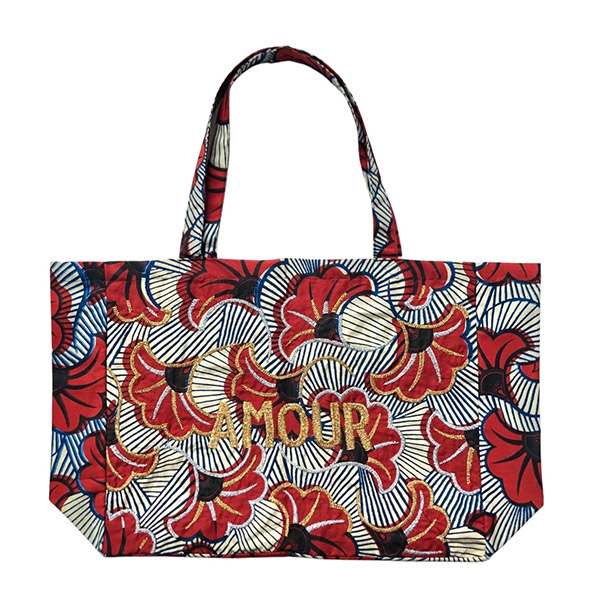 []Kossiwa wax bag embroidered AMOUR-CA00LNBAG0988AMO