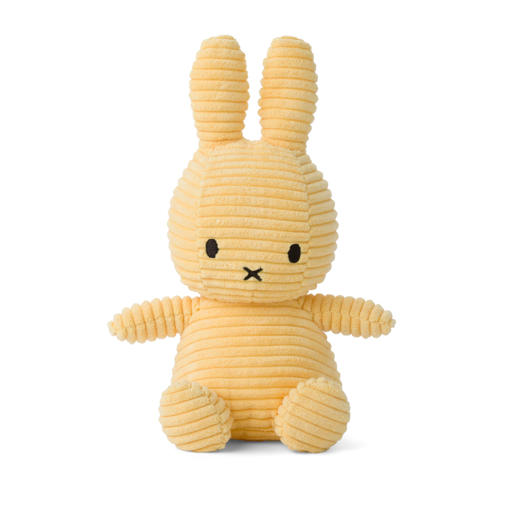0531԰ []Miffy Sitting Corduroy Buttercream - 23 cm