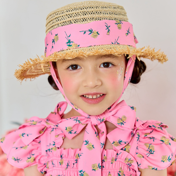 [뿤忥]Rose Raffia Hat