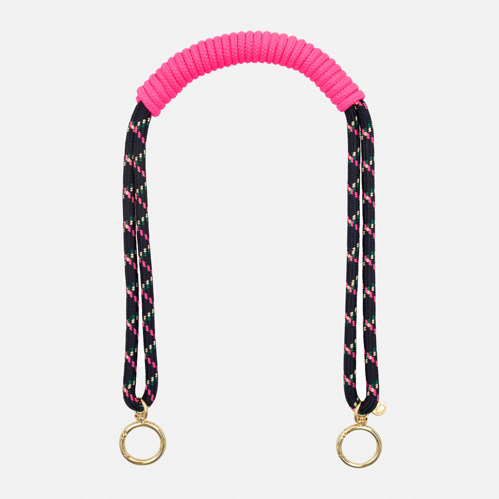 ɵ[ũ  Ʈ]Macrame Bag Strap - Navy & Pink