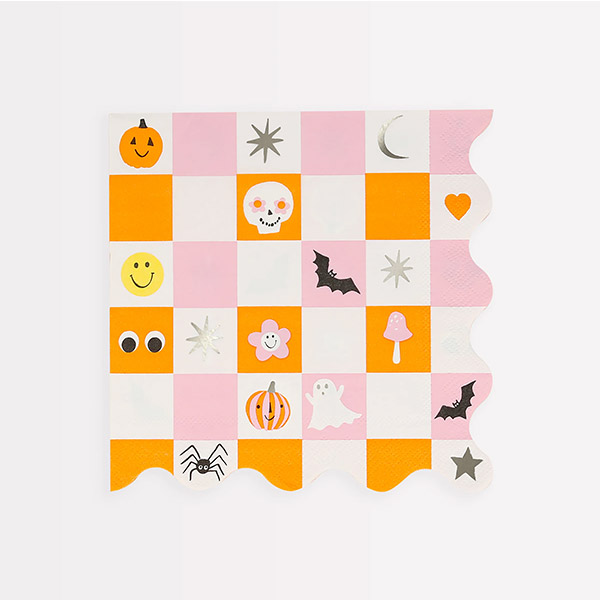 [޸޸]Groovy Halloween Icon Large Napkins_ƼŲ-ME270598