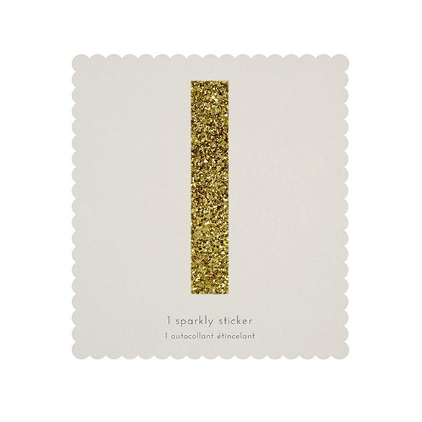 1222[޸޸]I Gold Glitter Alphabet Sticker Refill-ME139897