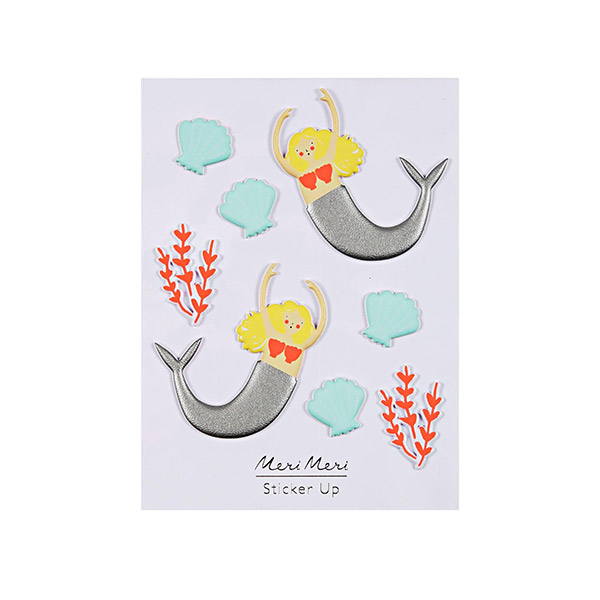 1222[޸޸]Mermaid Puffy Stickers-ME160264