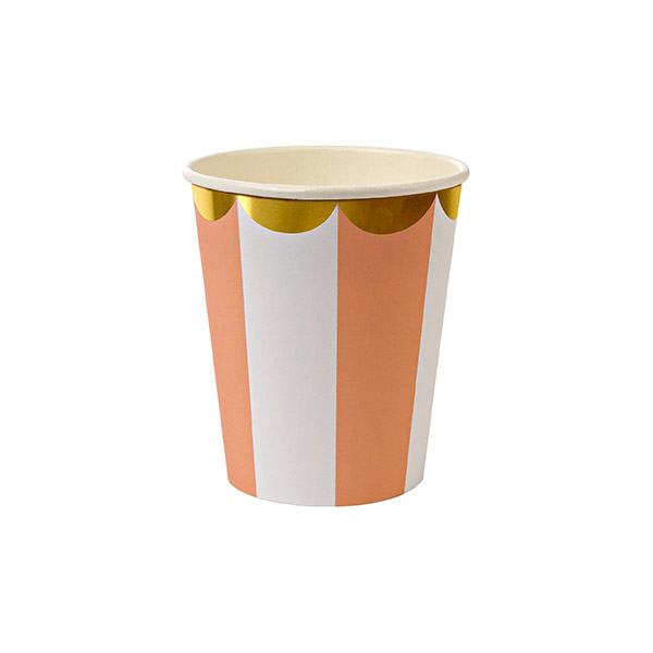 [޸޸]8 Orange Stripe Cups-ME451321